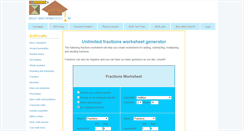 Desktop Screenshot of fractions-worksheets.basic-mathematics.com