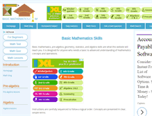 Tablet Screenshot of basic-mathematics.com